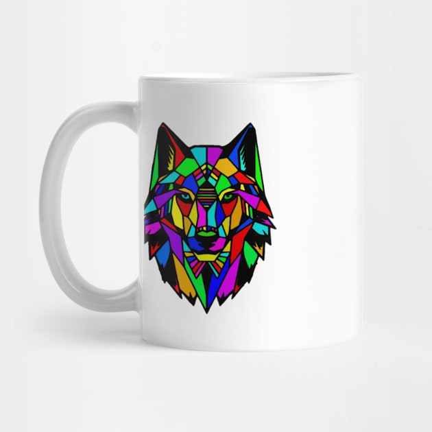 colorful wolf by yinon-h
